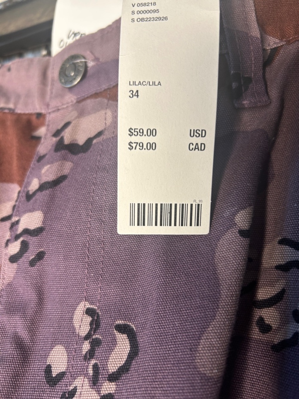 BDG Camo Canvas Cargo Short - Picture 8 of 8